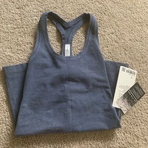 Lululemon Cool Racerback Tye Dye blue tank